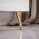 TV Lowboard DIAMANT auf goldenen Beinen Hochglanz 158 cm