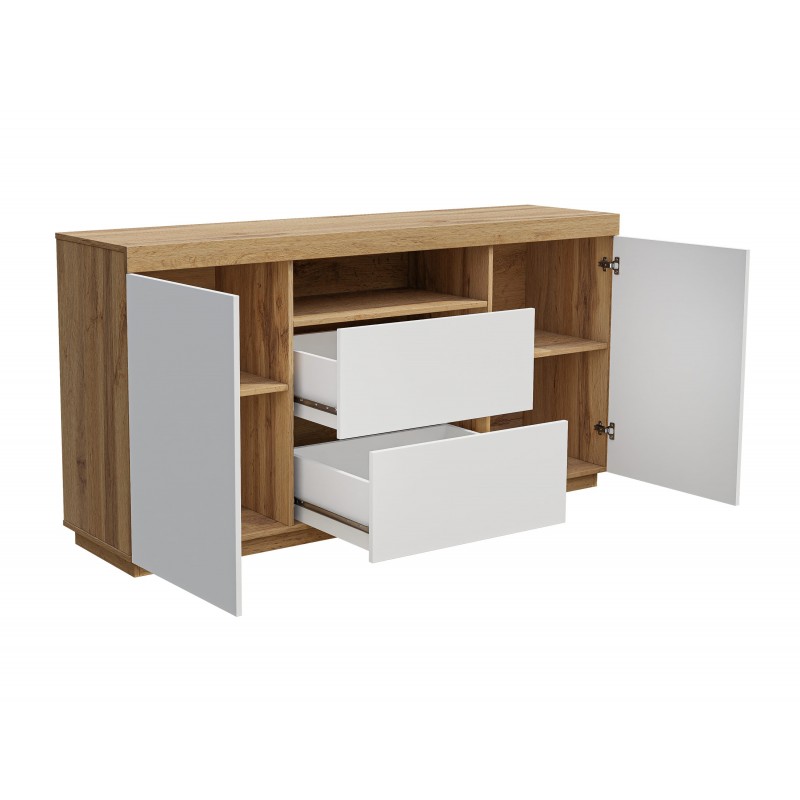 WIXI | Möbel bestellen - weiß eiche /wotan 164 Online matt Allhouse24.de Kommode